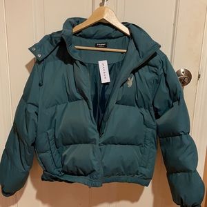 PLAYBOY BY PACSUN NYLON PUFFER JACKET NWT